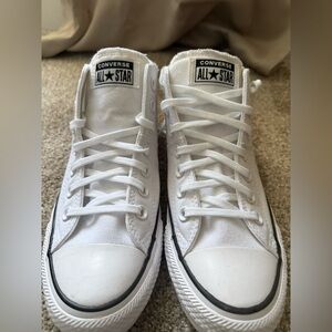 Converse White High-Top Sneakers
